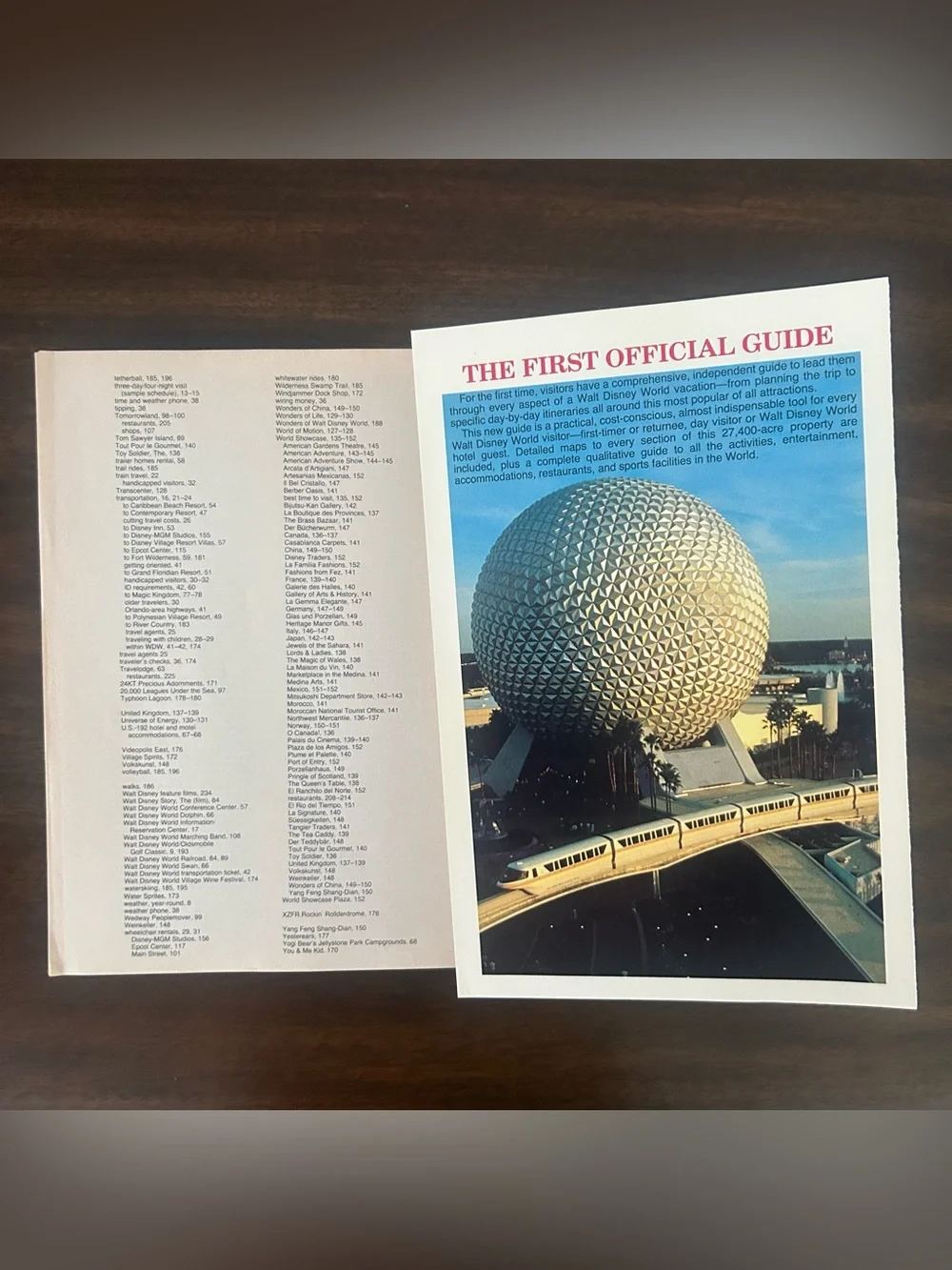 Vintage 1990 Walt Disney World Official Guide with Map by Steve Birnbaum Book